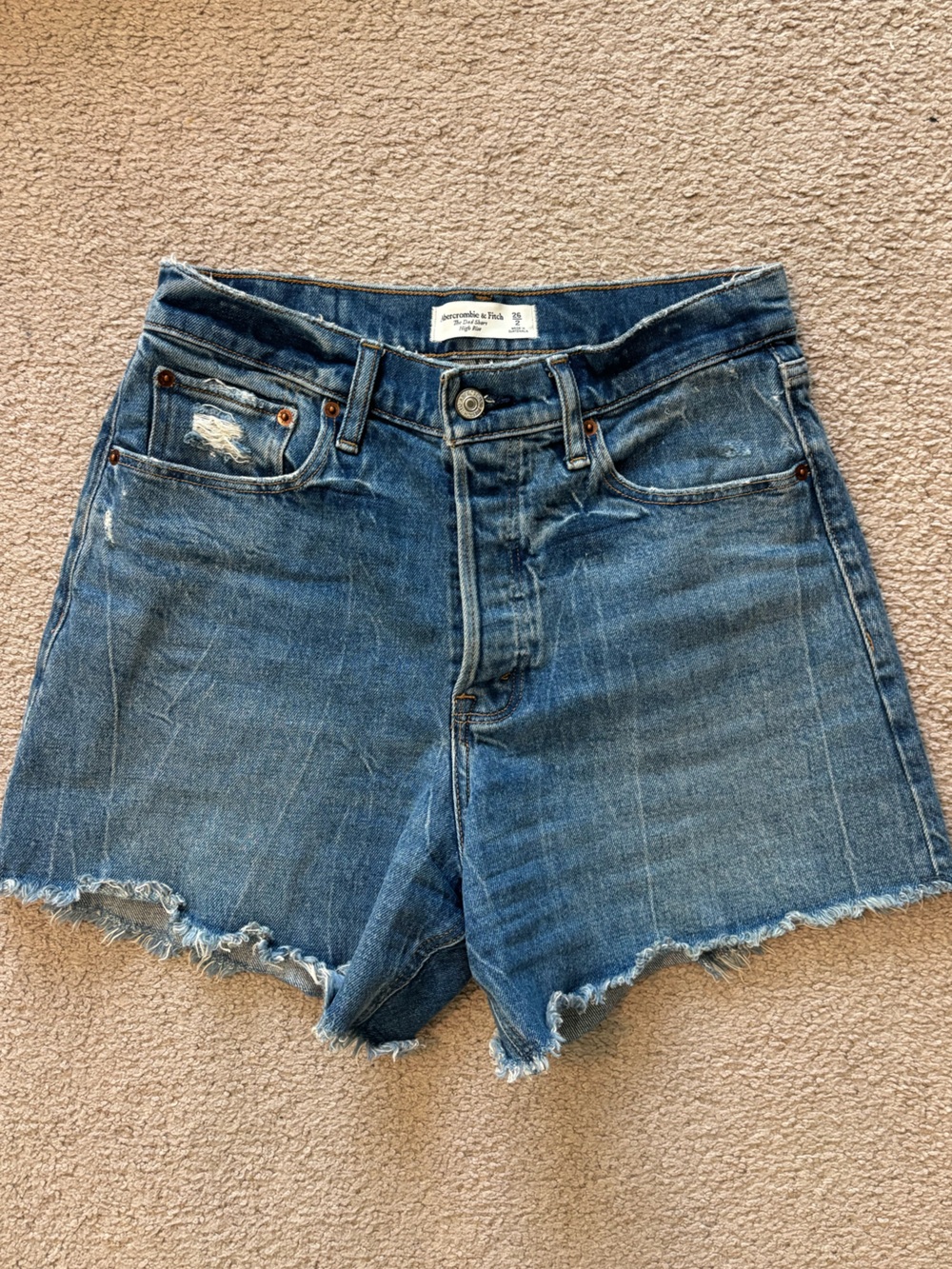 Abercrombie & Fitch the dad short high rise size 2